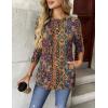 imageZeagoo Womens Long Sleeve Shirts Basic Crewneck Blouses Dressy Casual Loose Tunic Tops with Pockets SXXLMz721