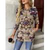 imageZeagoo Womens Long Sleeve Shirts Basic Crewneck Blouses Dressy Casual Loose Tunic Tops with Pockets SXXLMz857