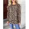 imageZeagoo Womens Long Sleeve Shirts Basic Crewneck Blouses Dressy Casual Loose Tunic Tops with Pockets SXXLPa222