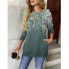imageZeagoo Womens Long Sleeve Shirts Basic Crewneck Blouses Dressy Casual Loose Tunic Tops with Pockets SXXLWf71