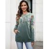 imageZeagoo Womens Long Sleeve Shirts Basic Crewneck Blouses Dressy Casual Loose Tunic Tops with Pockets SXXLWf71