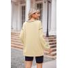 imageZeagoo Womens Sweatshirts Long Sleeve Crewneck Pullover Tops 2025 Fall Winter Trendy Side Zip Going Out HoodiesApricot