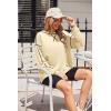 imageZeagoo Womens Sweatshirts Long Sleeve Crewneck Pullover Tops 2025 Fall Winter Trendy Side Zip Going Out HoodiesApricot