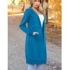 imageZeagoo Womens Zip Up Hoodies Oversized Fleece Long Tunic Sweatshirts Casual Long Sleeve 2026 Fall Hoodie Jacket CoatBlue