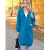 imageZeagoo Womens Zip Up Hoodies Oversized Fleece Long Tunic Sweatshirts Casual Long Sleeve 2026 Fall Hoodie Jacket CoatBlue