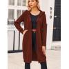 imageZeagoo Womens Zip Up Hoodies Oversized Fleece Long Tunic Sweatshirts Casual Long Sleeve 2026 Fall Hoodie Jacket CoatBrown