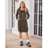 imageZeagoo Womens Zip Up Hoodies Oversized Fleece Long Tunic Sweatshirts Casual Long Sleeve 2026 Fall Hoodie Jacket CoatCoffeegrey