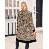 imageZeagoo Womens Zip Up Hoodies Oversized Fleece Long Tunic Sweatshirts Casual Long Sleeve 2026 Fall Hoodie Jacket CoatLeopard Print