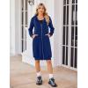 imageZeagoo Womens Zip Up Hoodies Oversized Fleece Long Tunic Sweatshirts Casual Long Sleeve 2026 Fall Hoodie Jacket CoatRoyal Blue