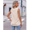 imageZeagoo Womens 2025 Silk Satin Tank Tops V Neck Casual Cami Sleeveless Camisole Blouses Summer Basic Tank ShirtChampagne Color