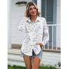 imageZeagoo Womens Cotton Linen Button Down Shirts Loose Fit Long Sleeve Collared Blouse Casual V Neck Tops Outfits S3XLSp106