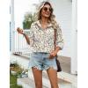 imageZeagoo Womens Cotton Linen Button Down Shirts Loose Fit Long Sleeve Collared Blouse Casual V Neck Tops Outfits S3XLXh397