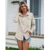imageZeagoo Womens Cotton Linen Button Down Shirts Loose Fit Long Sleeve Collared Blouse Casual V Neck Tops Outfits S3XLXh417