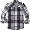 imageZeagoo Womens Fleece Sherpa Jacket Casual Long Sleeve Button Down Flannel Shacket Shirt Winter Coat with PocketsBlack