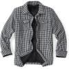 imageZeagoo Womens Fleece Sherpa Jacket Casual Long Sleeve Button Down Flannel Shacket Shirt Winter Coat with PocketsBlack White Houndstooth