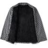 imageZeagoo Womens Fleece Sherpa Jacket Casual Long Sleeve Button Down Flannel Shacket Shirt Winter Coat with PocketsBlack White Houndstooth