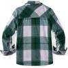 imageZeagoo Womens Fleece Sherpa Jacket Casual Long Sleeve Button Down Flannel Shacket Shirt Winter Coat with PocketsGreen