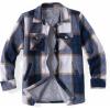 imageZeagoo Womens Fleece Sherpa Jacket Casual Long Sleeve Button Down Flannel Shacket Shirt Winter Coat with PocketsNavy