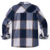 imageZeagoo Womens Fleece Sherpa Jacket Casual Long Sleeve Button Down Flannel Shacket Shirt Winter Coat with PocketsNavy