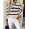 imageZeagoo Womens Turtleneck Sweater Long Sleeve Spilt Hem Casual Knit Pullover Chunky Fall Winter Jumper Top 2025Pat2