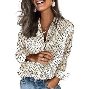 imageZeagoo Satin Blouses for Women Silk Button Down Shirts Long Sleeve Business Casual TopsMetro Flow