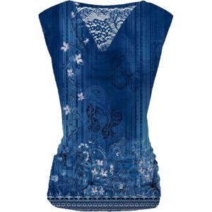 imageZeagoo Tank Top for Women Trendy Going Out Tops Sleeveless Shirts Ruched Business Casual Basic Tunic TopsFloral Blue