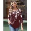 imageZeagoo 34 Length Sleeve Womens Tops Round Neck Casual Summer Tunic Tops Basic Tees Blouses Dressy TShirts Pleated Shirts02 Red