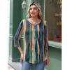 imageZeagoo 34 Length Sleeve Womens Tops Round Neck Casual Summer Tunic Tops Basic Tees Blouses Dressy TShirts Pleated ShirtsTie Dye