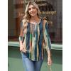 imageZeagoo 34 Length Sleeve Womens Tops Round Neck Casual Summer Tunic Tops Basic Tees Blouses Dressy TShirts Pleated ShirtsTie Dye