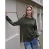 imageZeagoo Fall Sweaters for Women 2025 Long Sleeve Crewneck Ribbed Knit Pullover Sweater Loose Fit Basic Jumper TopsA Army Green