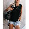 imageZeagoo Womens 2025 Tank Tops Casual Crewneck Sleeveless T Shirts Loose Fit Summer Tunic BlouseBlack