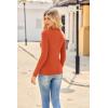imageZeagoo Womens Long Sleeve Henley T Shirts Button Ribbed Knit Slim Fitted Tee Tops Basic Casual Work Blouse XSXXLZcaramel