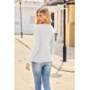 imageZeagoo Womens Long Sleeve Henley T Shirts Button Ribbed Knit Slim Fitted Tee Tops Basic Casual Work Blouse XSXXLZwhite