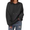 imageZeagoo Womens Oversized Hoodies 2025 Fleece Sweatshirts Long Sleeve Pullover with Pocket Fall Winter Outfits Clothes01black