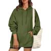 imageZeagoo Womens Oversized Hoodies 2025 Fleece Sweatshirts Long Sleeve Pullover with Pocket Fall Winter Outfits ClothesArmy Green