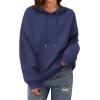 imageZeagoo Womens Oversized Hoodies 2025 Fleece Sweatshirts Long Sleeve Pullover with Pocket Fall Winter Outfits ClothesBlue