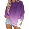 imageZeagoo Womens Oversized Hoodies 2025 Fleece Sweatshirts Long Sleeve Pullover with Pocket Fall Winter Outfits ClothesBlue Gradient 2