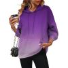 imageZeagoo Womens Oversized Hoodies 2025 Fleece Sweatshirts Long Sleeve Pullover with Pocket Fall Winter Outfits ClothesBlue Gradient 2
