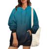 imageZeagoo Womens Oversized Hoodies 2025 Fleece Sweatshirts Long Sleeve Pullover with Pocket Fall Winter Outfits ClothesBlue Gradient