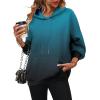 imageZeagoo Womens Oversized Hoodies 2025 Fleece Sweatshirts Long Sleeve Pullover with Pocket Fall Winter Outfits ClothesBlue Gradient