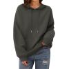 imageZeagoo Womens Oversized Hoodies 2025 Fleece Sweatshirts Long Sleeve Pullover with Pocket Fall Winter Outfits ClothesDark Grey