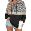 imageZeagoo Womens Oversized Hoodies 2025 Fleece Sweatshirts Long Sleeve Pullover with Pocket Fall Winter Outfits ClothesLeopard Print