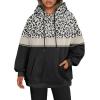 imageZeagoo Womens Oversized Hoodies 2025 Fleece Sweatshirts Long Sleeve Pullover with Pocket Fall Winter Outfits ClothesLeopard Print