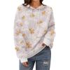 imageZeagoo Womens Oversized Hoodies 2025 Fleece Sweatshirts Long Sleeve Pullover with Pocket Fall Winter Outfits ClothesMaple Leaf Print