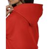 imageZeagoo Womens Oversized Hoodies 2025 Fleece Sweatshirts Long Sleeve Pullover with Pocket Fall Winter Outfits ClothesRed