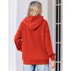 imageZeagoo Womens Oversized Hoodies 2025 Fleece Sweatshirts Long Sleeve Pullover with Pocket Fall Winter Outfits ClothesRed