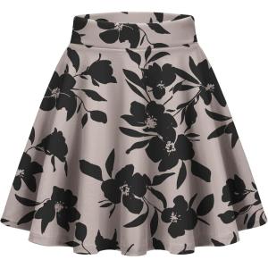 imageZeagoo Womens Skirt Basic Mini Skater Skirt 2025 Fall Skirts Stretchable High Waist ALine Dance SkirtsSf84