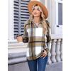 imageZeagoo Hoodies for Women Womens Fashion Tops Pullover Oversized Sweatshirts Long SLeeve Shirts Loose Fit Plaid XL