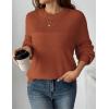 imageZeagoo Womens 2026 Fall Chunky Knit Sweater Oversized Crewneck Long Sleeve Winter Cotton Pullover Sweaters Jumper TopsCaramel