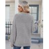 imageZeagoo Womens 2026 Fall Chunky Knit Sweater Oversized Crewneck Long Sleeve Winter Cotton Pullover Sweaters Jumper TopsGrey